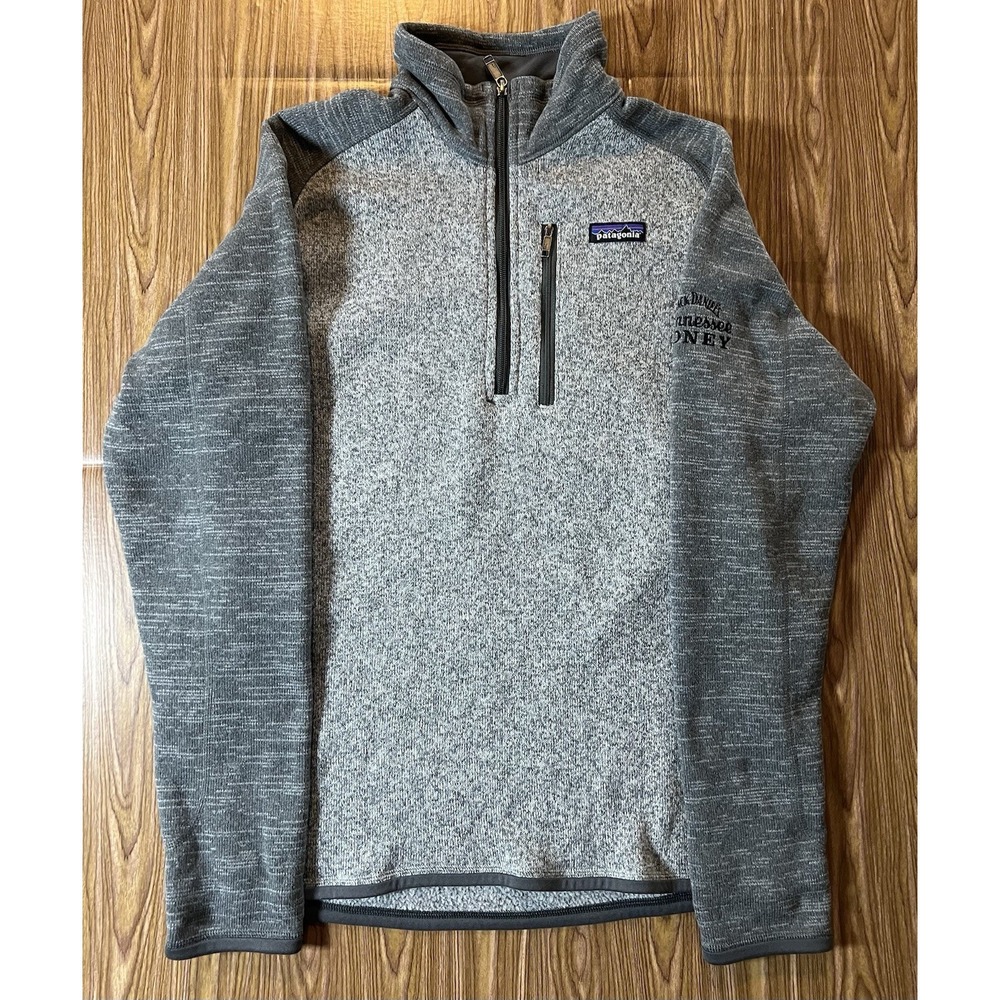 Patagonia Jack Daniel's Gray Quarter Zip Better Sweater Men's M Employee Apparel